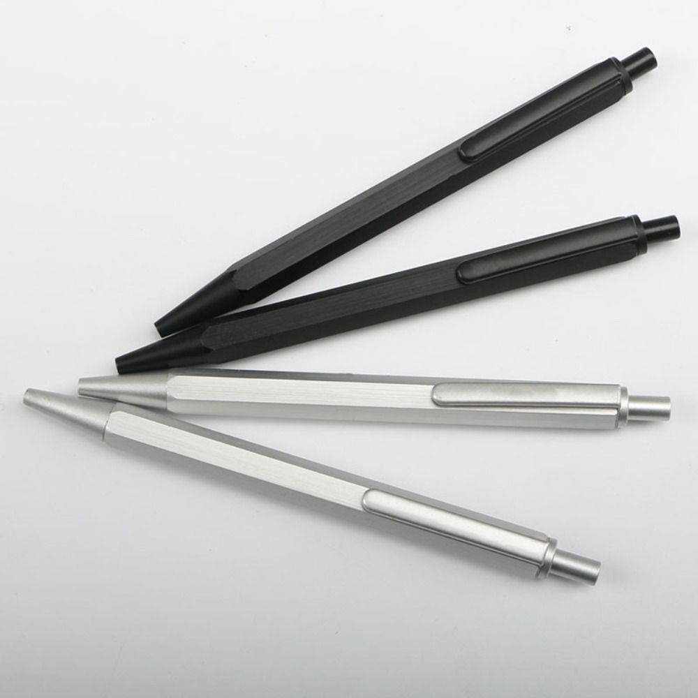 All Metal Ballpoint Pen Press Type Writing Pen Refillable Executive Pen  School Office