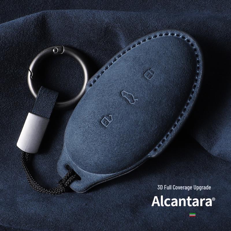 Advanced Suede Key Case for Feifan Auto R7 & F7 with Full Coverage and Big Screen Protection