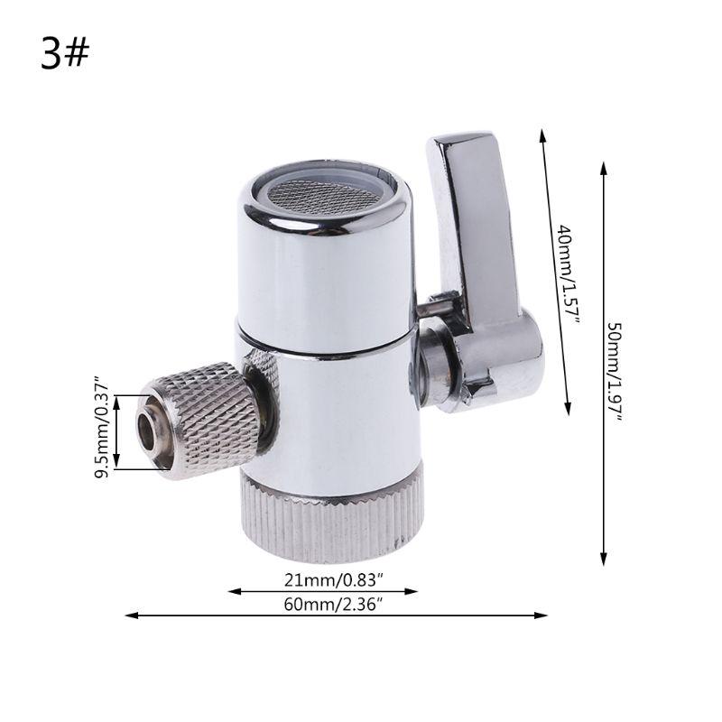 Vattenfilter Kran Omledare för Ventil Ro System 1/4" 2.5/8" 3/8" Röranslutning