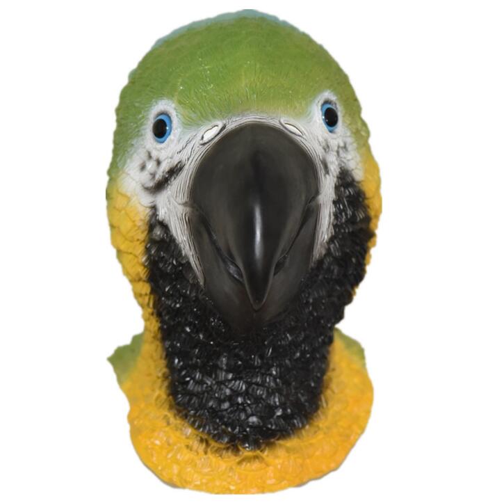 Novelty Parrot Mask Latex Rubber Animal Bird Head Mask for Halloween Cosplay Costume Party Props