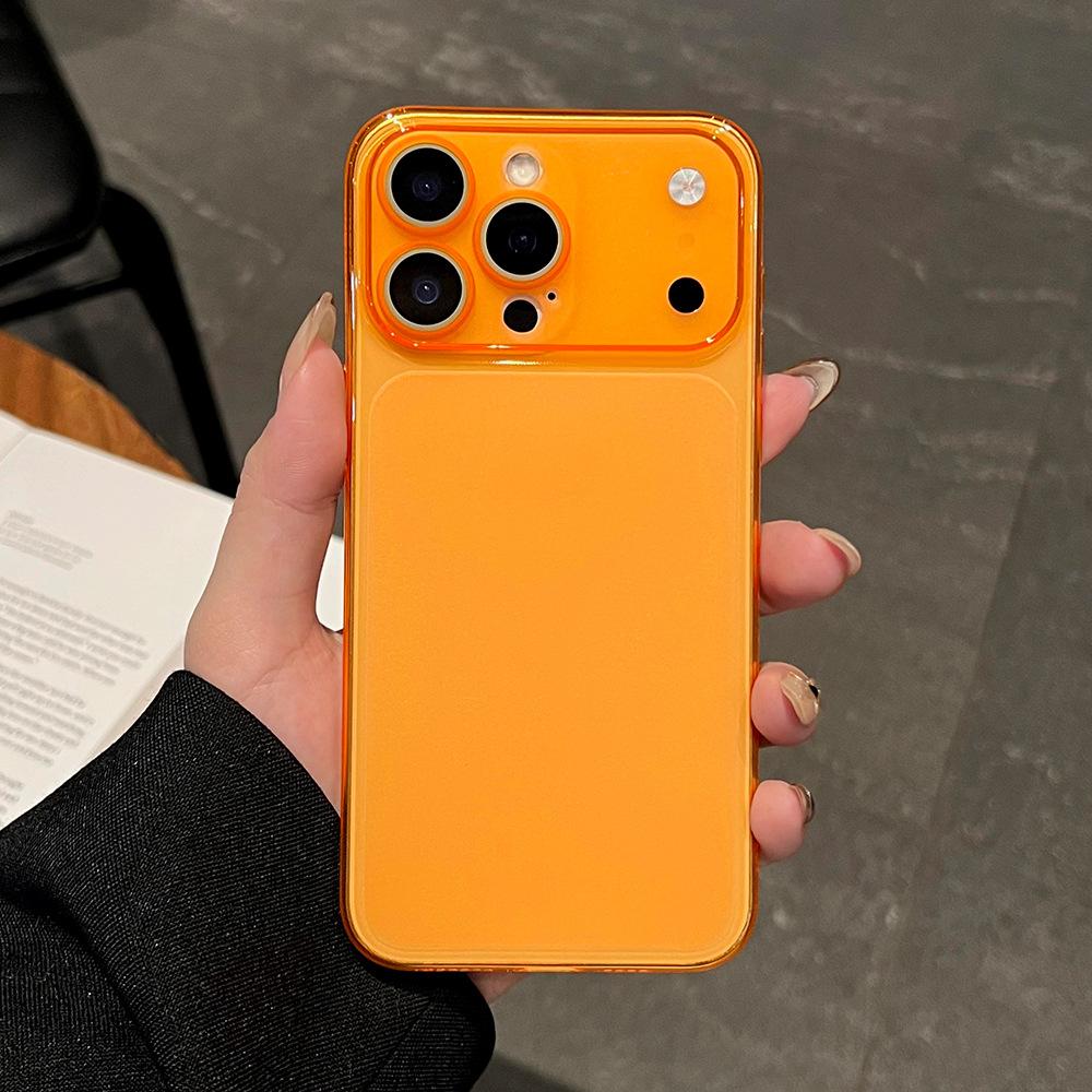Ultra-thin second variable case is suitable for Apple 17promax anti-drop mobile phone case, color-transparent fine hole iPhone16 protective case 15.