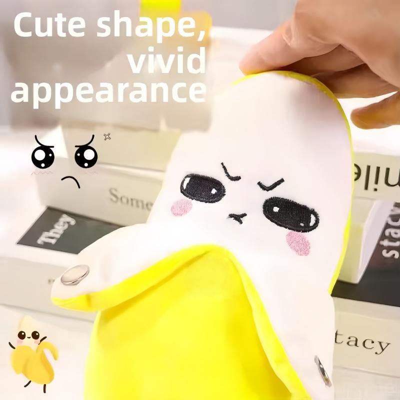 Banana Baby Beat Sensing Creative Fruit Novelty Parent-Child Musical Interactive Piano Toy Plush Doll Christmas Gift