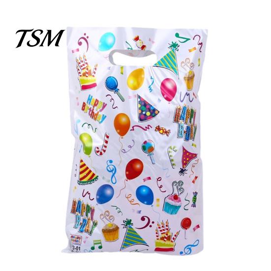 Sacchetti da Festa Senza BPA 50 Pezzi Caramelle Dolcetti con Manico Grande Capacità Colori Vivaci Disegni Cartoni Animati Regalo di Compleanno Giocattoli Gadget