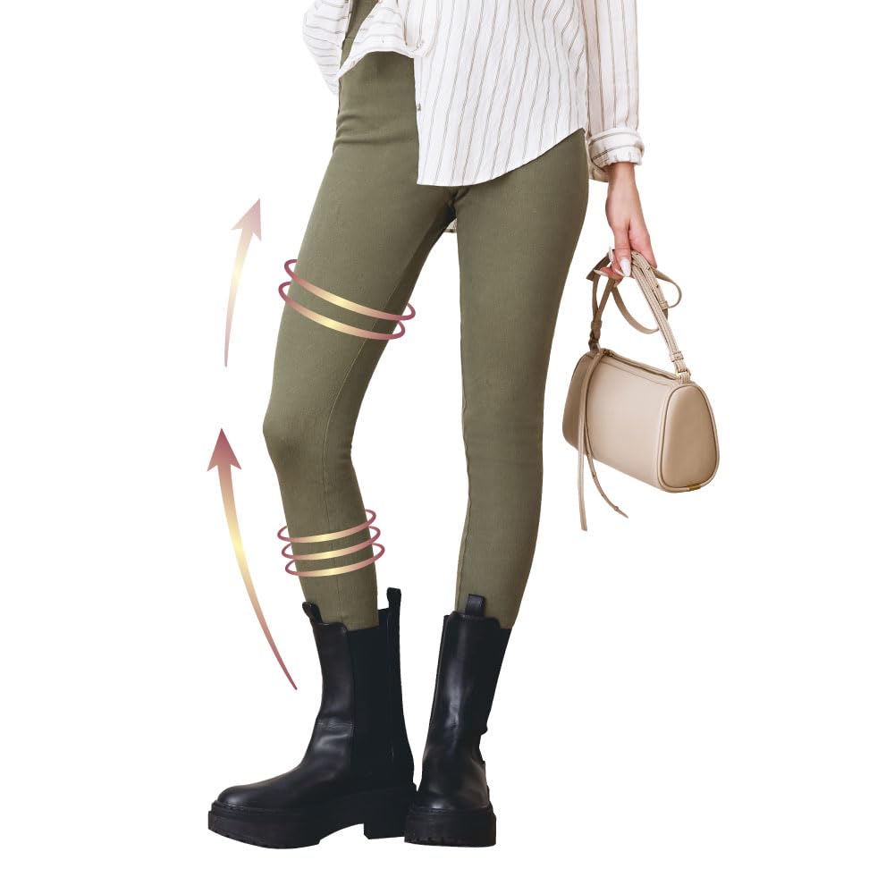 

Bell Series Twill Skinny Denim Plus Increases Calorie Burn Moss Women s Leggings, Tights, Leggings, Sizes, (JP, Alphabet, XL, Green)