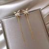 2024 Hot Style Long Tassel Butterfly Stud Earrings for Women - High-End Light Luxury