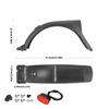 Waterproof Scooter Rear Tire Wheel Mudguard Widened Mud Guard with Tail Light for Electric Scooter Parts Enduring