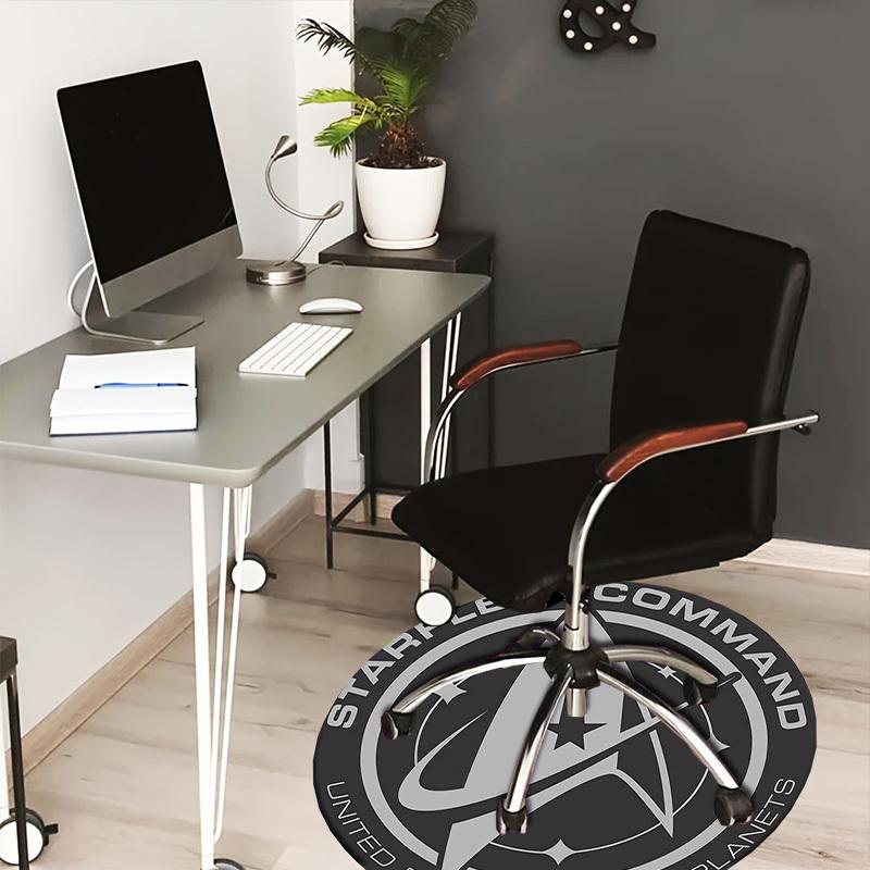 1pc Starfleet Command Emblem Round carpet, Made of Polyester,Perfect for Decorating Office Chairs, Living Rooms,Vibrant Decorative Rug