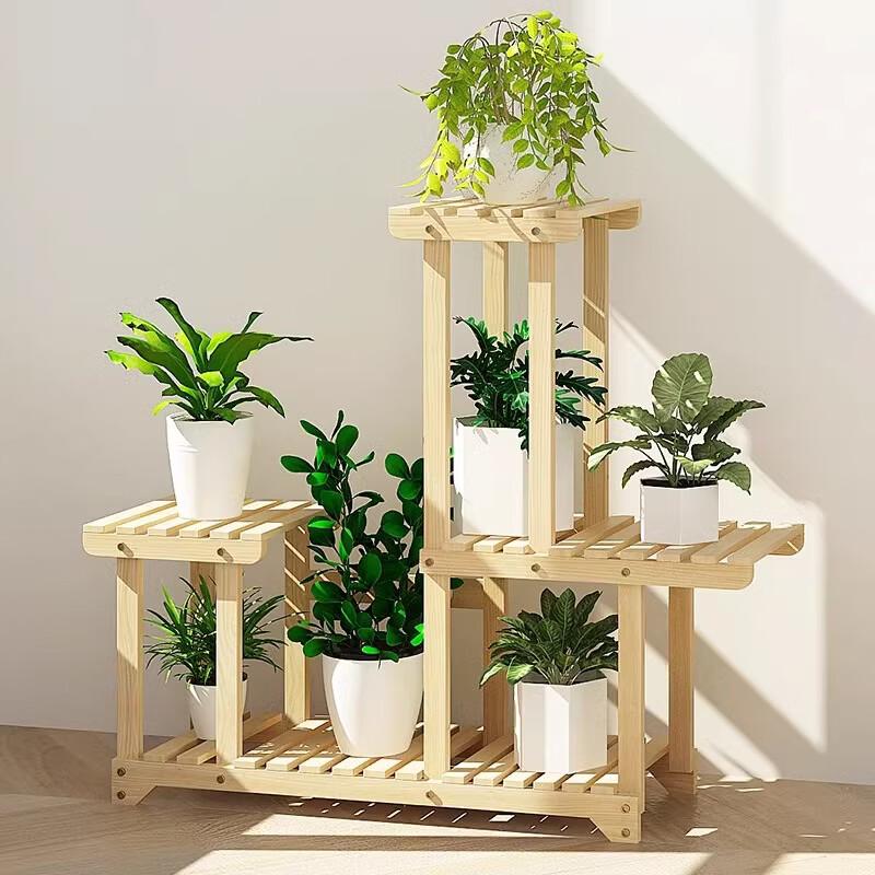 Modern Bamboo Wood Flower Pot Stand