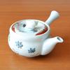 Cute ceramic made in featuring a colorful rabbit flower design and a stainless steel tea Arita-yaki teapot, 270ml, Japan, strainer.
