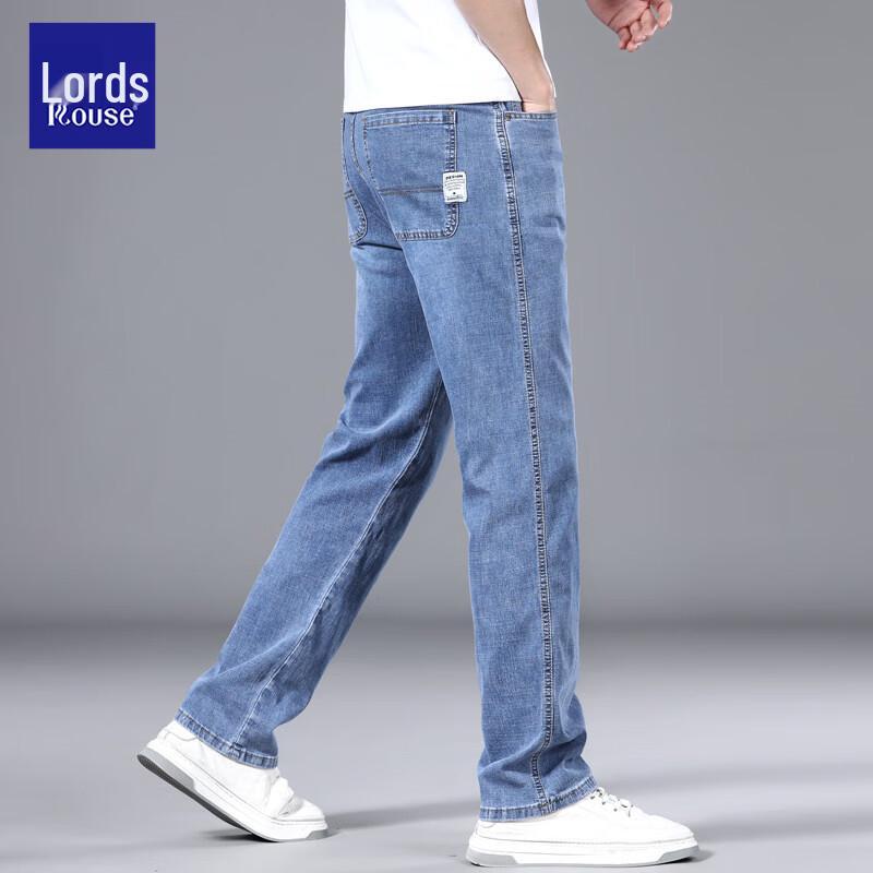 Pantaloni Casual Dritti Elasticizzati Premium da Uomo Loewe in Denim