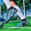 Men/kid's Football Boots Leather Soccer Shoe Rubber Soft Sole Short Nail Artificial Turf Youth Children Football Shoes Mens Football Shoes