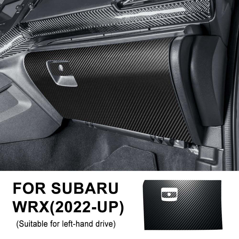 Anti-kick Pad For Subaru WRX 2025 2025 2025Carbon Fiber Texture Suede Sticker LHD RHD Copilot Storage Box Protection Accessories