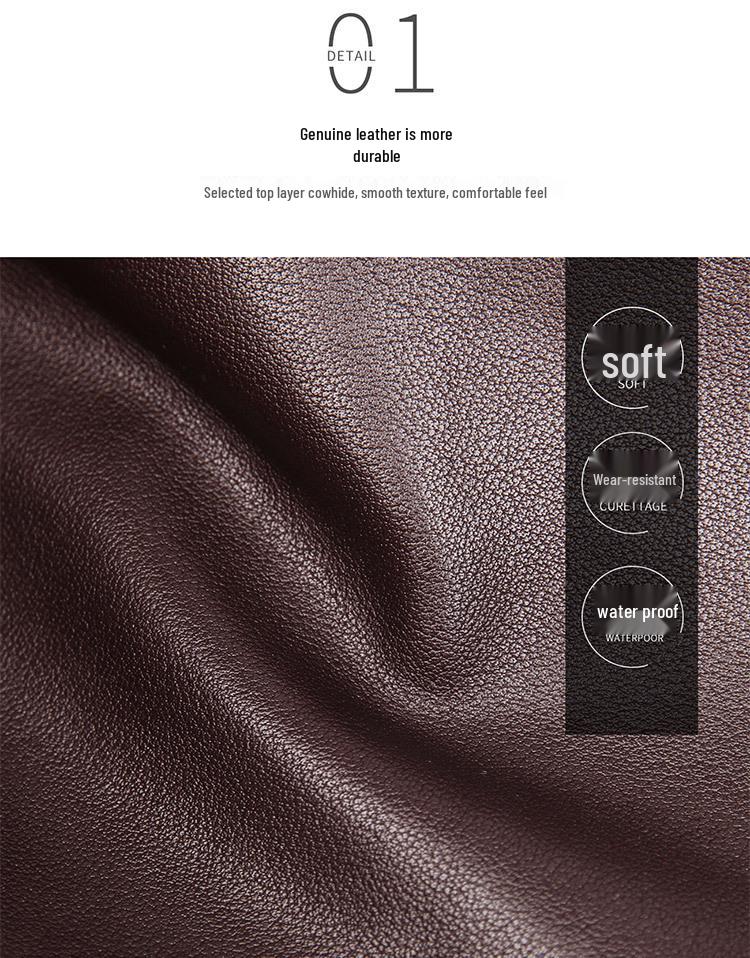 Herren-Aktentasche aus echtem Leder: Strapazierfähige, wasserdichte Laptoptasche aus Rindsleder für Anwälte und Pendler