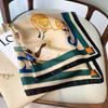 New 70*70cm Silk Satin Hair Scarf Women Handkerchief Printed Female Square Head Bandana Small Neck Muffler Hijab Lady Girl