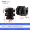 1/4 Camera Hot Shoe Mount with 3/8 Cold Shoe Adapter, 5/8 Adapter Base & Tripod Head Extension Screw for Flash Stand Base