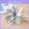 Christmas Flowers With Gold And Silver Plastic Decor For Holiday Tree And Festive Decor