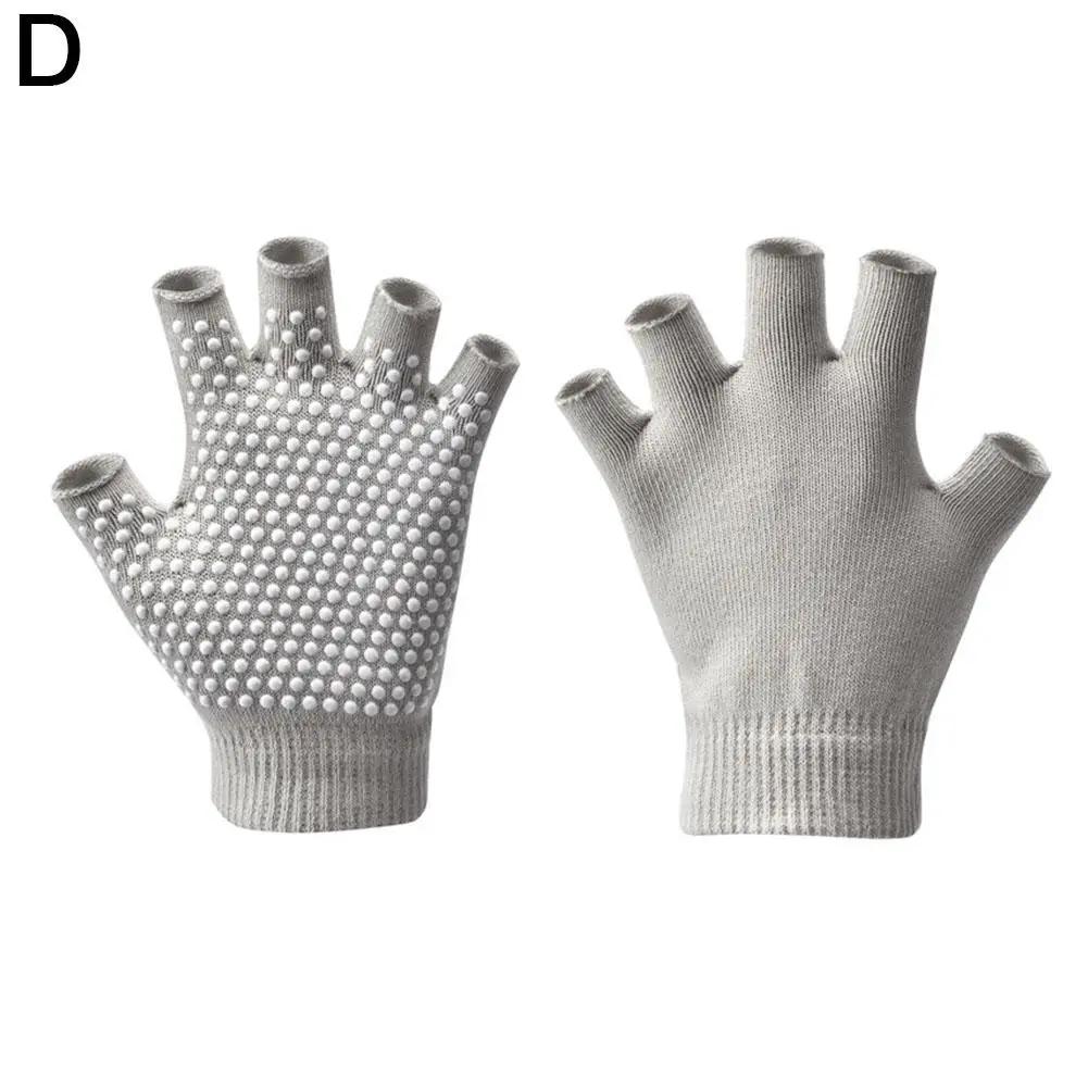 

Non-slip Yoga Gloves Women Half Finger Gym Pilates Workout Hand Protector Pure Glo C9H7 Fitness China
