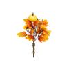 Artificial Maple Leaf Branch with Simulated Pumpkin and Dried Leaves for Autumn Table Centerpiece Arrangement 35cm Decorative Stem