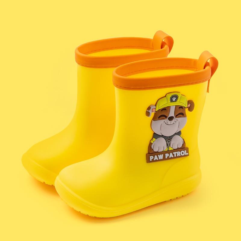 Paw Patrol Children's Rain Boots Boys Girls Cartoon Non-Slip Soft Sole Kids Waterproof Rain Boots Kindergarten Baby Water Shoes