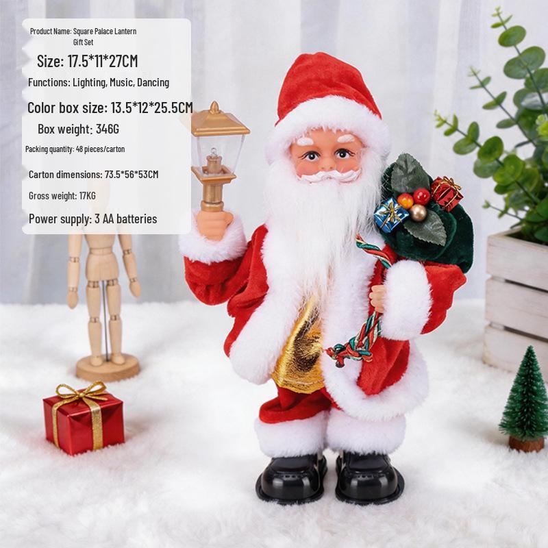 Electric Climbing Ladder Santa Claus Toy for Kids' Christmas Decoration