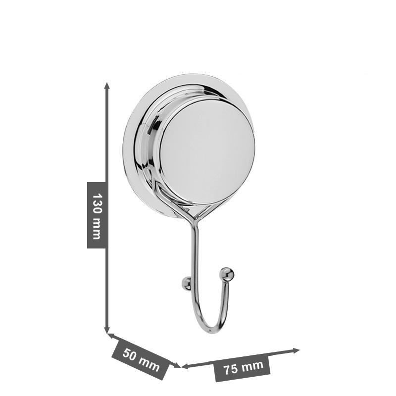 Kitchen Hook Stainless Steel Punch-free Strong Sticky Hook Bathroom Traceless Hanger Coat Hook Creative Single and Double Hook