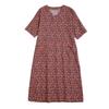 Literary Retro Vacation Style Travel Dress Plus Covering Flesh Skinny V-Neck Long Dresses