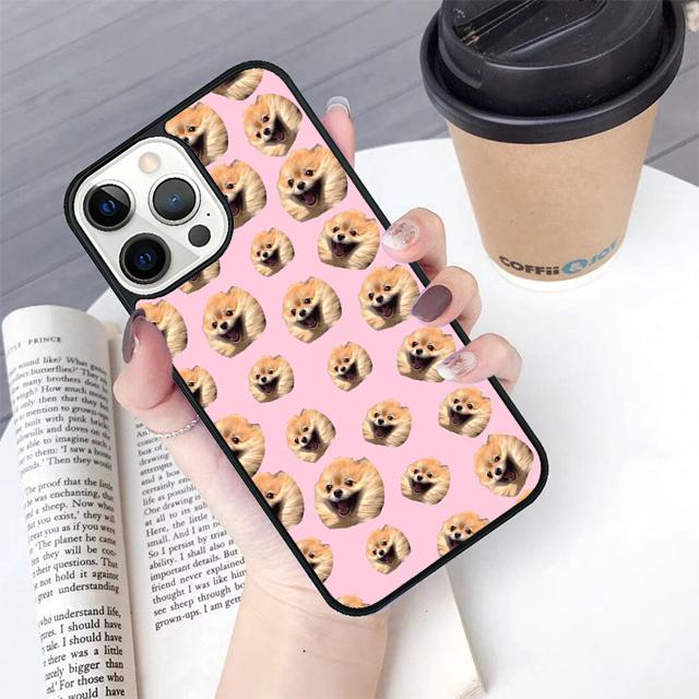 Cartoon Pomeranian Dog Phone Case Cover For iPhone 17 Air 16 15 14 Plus For Apple 16 11 12 13 Pro Max Coque