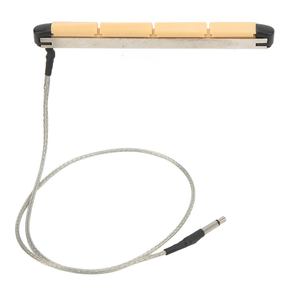 Under Saddle Transducer Piezoelectric Pickup Replacement for 4 String Acoustic Bass Guitar