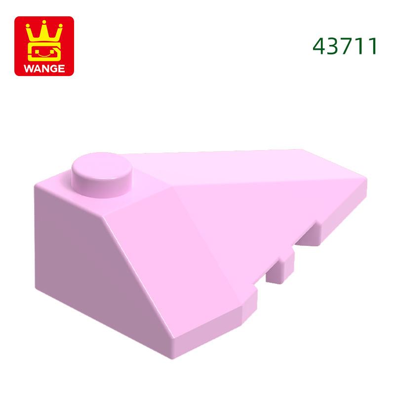 Non-Toxic 74Pcs/Lot 43711 Right Wedge Sloped 4X3 Triple Building Blocks Moc Accessories Compatible With Bricks Children Toys Gift Bo