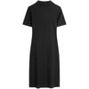 Calvin Klein Ss24 Series Letter Embroidered V-Neck Short Sleeve Dress Women Dresses Space-Black J223724