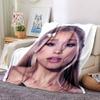 Modern Fashion Portrait Blanket Soft Throw Blanket For Home Bedroom Bed Sofa Travel Office Solid Christmas Blanket