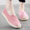 Cloth shoes black white canvas ethnic lazy shoes lightweight Doudou shoes