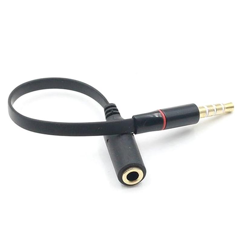 3.5mm US Standard to Mobile Headset Adapter, 4-Pole Male to Female Extension Cable