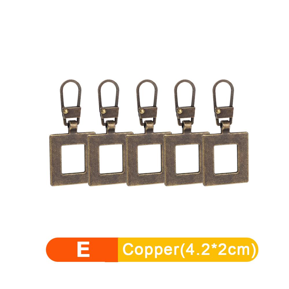 5/1 pz Tiracerniera staccabile universale Kit di riparazione per cerniere in metallo di ricambio per valigie, borse, vestiti e cursori per cerniere
