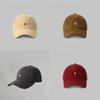 Berretto da baseball casual in cotone con visiera larga e ricamo di lettere per uomo e donna