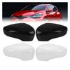 Blank Svart/Vit Bil Sidodörr Backspegelkåpa För Renault Clio 4 Mk4 / Zoe / Captur 2012- Dörr Sidobackspegelkåpa