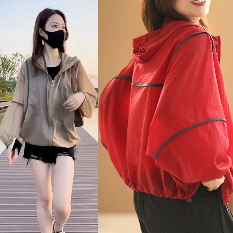 WTEMPO Jaro Podzim Ženy Krátký kabát S kapucí Ležérní Korejský Ležérní Máma Famale Bunda Volné Vrchní oblečení