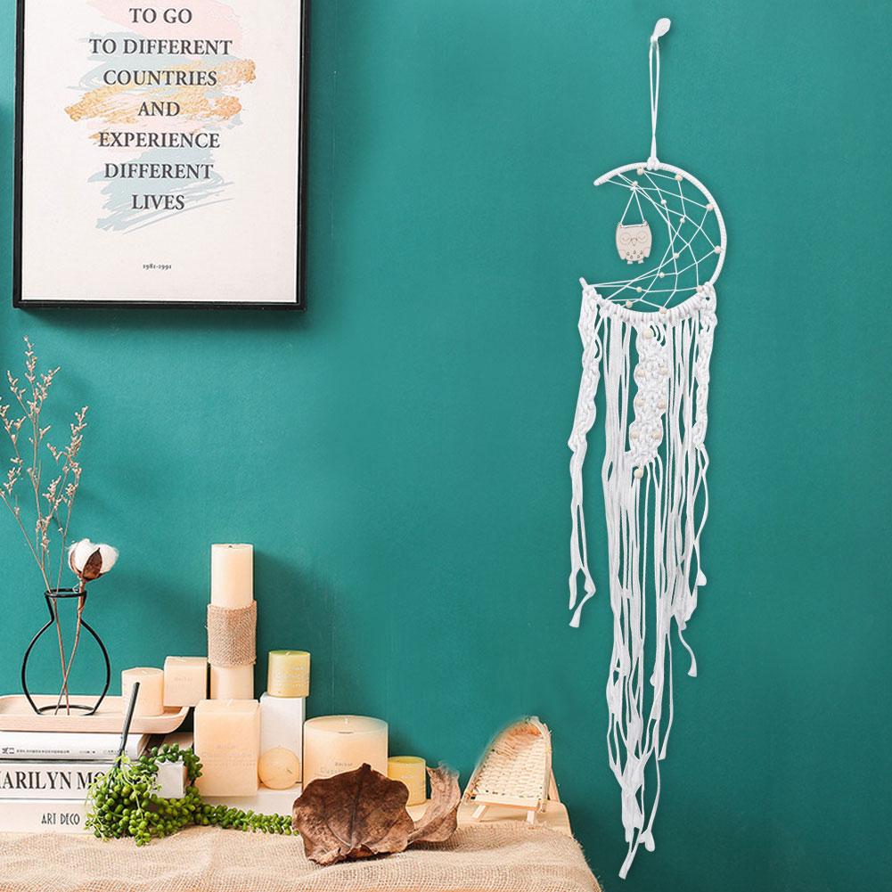 Wandbehang Handgewebter Eule Traumfänger Anhänger Für Zuhause Zimmer Garten Dekoration Ornament