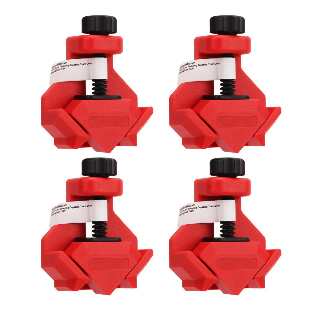 4PCS Right Angle Clamp Spring Load 90 Degree Corner Clip for DIY Woodworking Furniture Maintenance