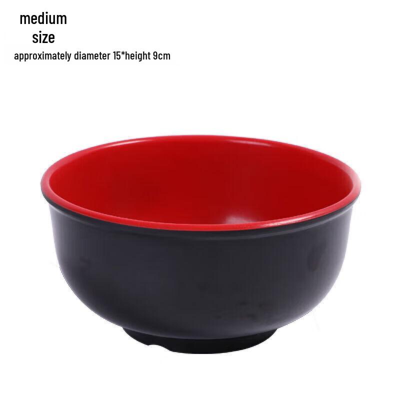 Odin Čínský styl Červená a černá melaminová miska