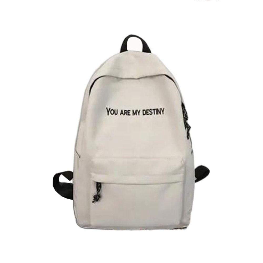 

Водонепроницаемый школьный рюкзак однотонный рюкзак для книг рюкзак школьная сумка студент белый