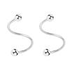 10Pcs Simple and unique spiral earrings for women, trendy ear cuffs ear studs