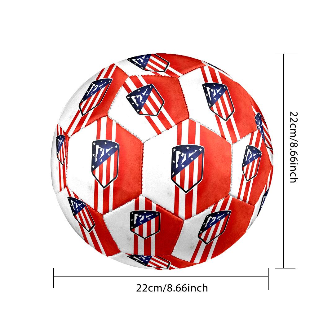 Pallone da Calcetto Atlético de Madrid Colorato Per Tutte le Età Cucito a Macchina PVC Pronto per la Competizione Resistente Ad Alto Rimbalzo