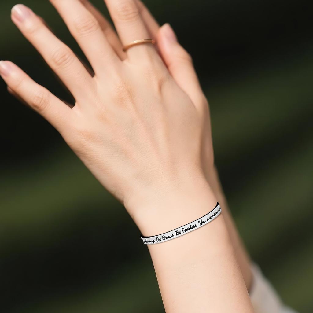 Prezent na Bierzmowanie / Prezent na Pierwszy Sakrament - Ucz Córkę Siostrzenicę Wnuczkę Bransoletka