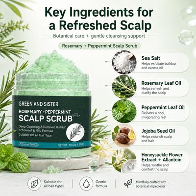 Peppermint & Rosemary Scalp Care Scrub