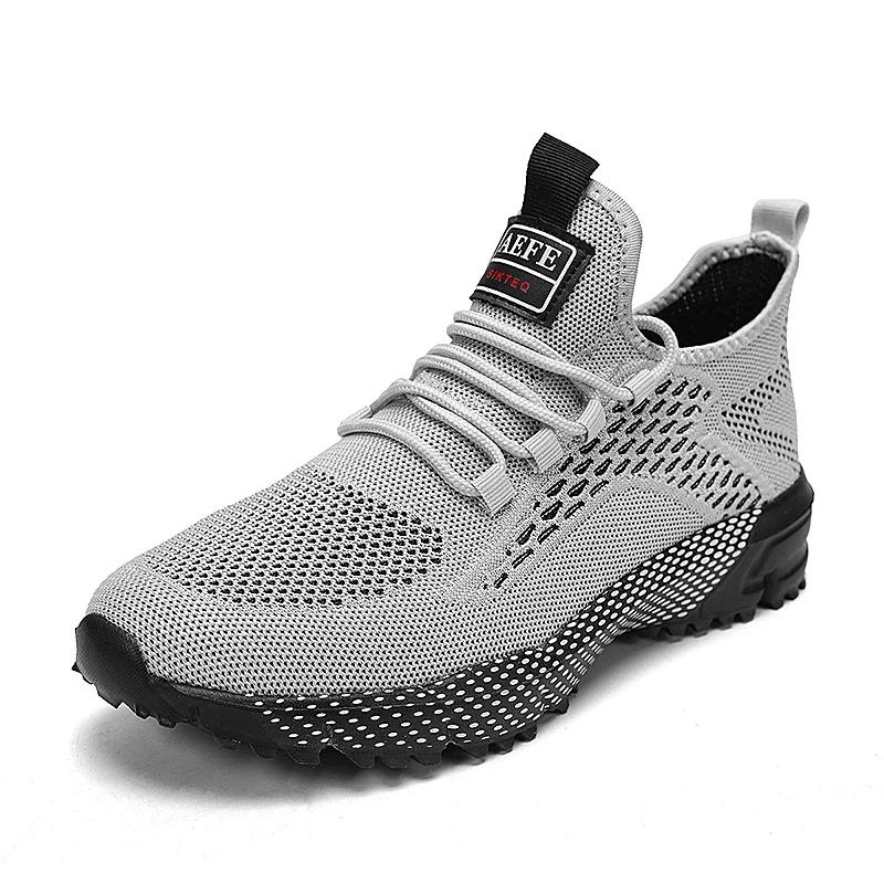 Fashion Men Casual Shoes Breathable Flats Mens Walking Shoes Athletic Jogging Running Mesh Lightweight Sport Sneakers Shoes