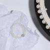 Korean Trendy Handmade Rhinestone Zircon Ball Bead Rings Fashion Jewelry Pearl Rings Finger Ring