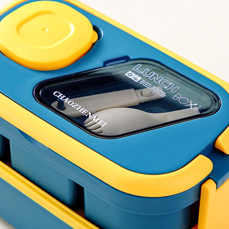 Microwave-Safe Multi-Layer Lunch Box with Cutlery and Food-Grade Fresh-Keeping Box