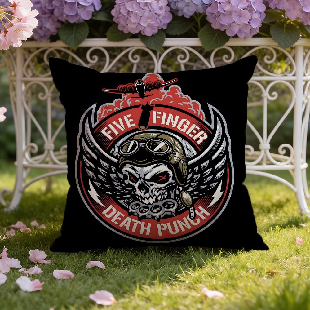 Five F-Finger Death P-Punch Cushion Cover Home & Car Dual-Scene Pillow Cover: Reversible for Premium Comfort