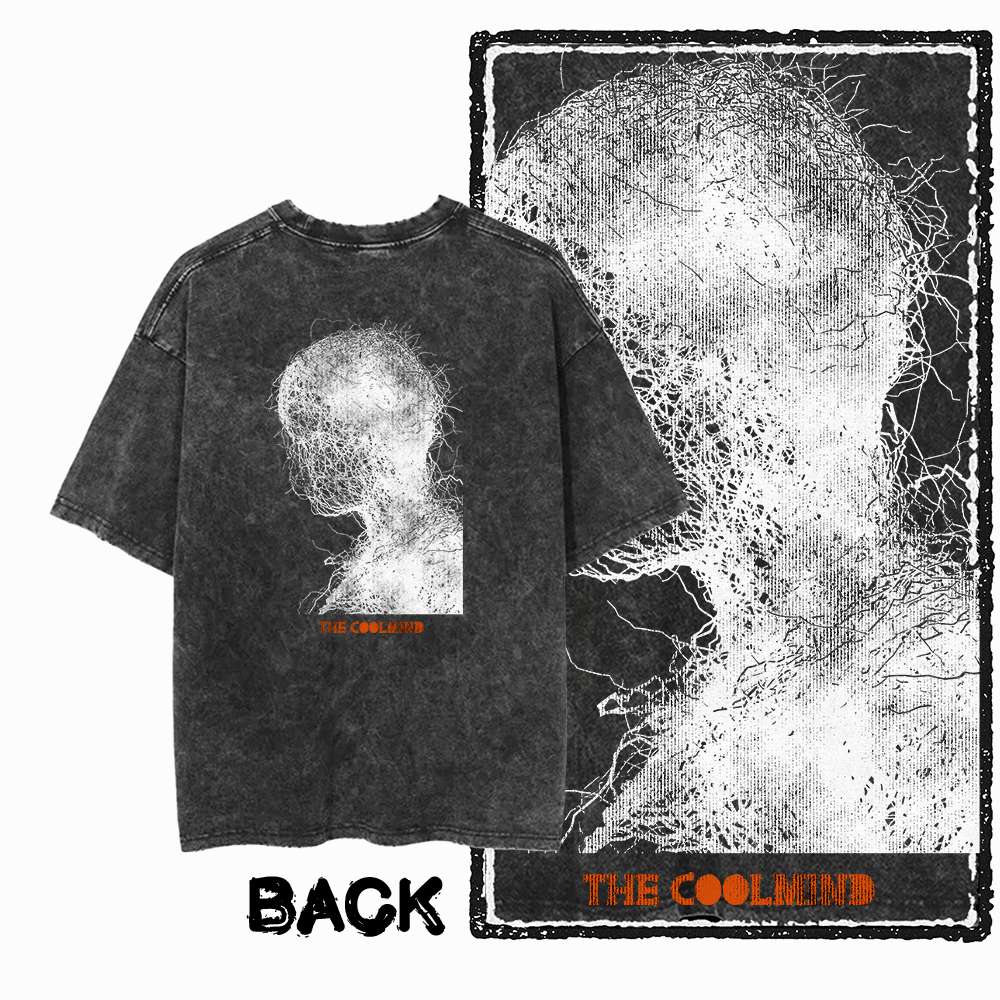 

G Back Print Cool Cotton COOL Printed Mens Tshirt Acid Washed Streetwear Big Size Vintage Oneck mens Tee Tshirt S